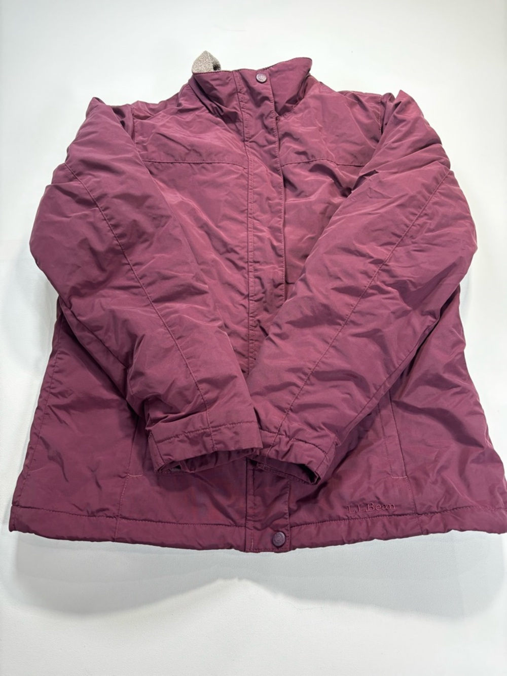 L.L. Bean Women's Plum Quilted Puffer Coat